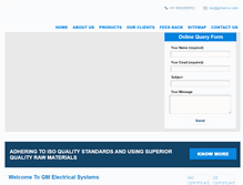 Tablet Screenshot of gmelectricalsystems.com